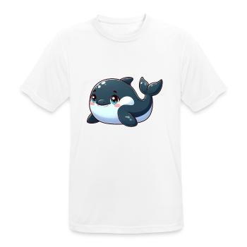 Schwertwal - Männer T-Shirt atmungsaktiv - Weiß - Vorne - AI Model Male 185 dark (185cm)