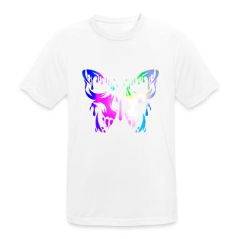 Tatouage Papillon Nature Papillons Mignon Cocon D’été - T-shirt respirant Homme - blanc - Devant - AI Model Male 185 dark (185cm)