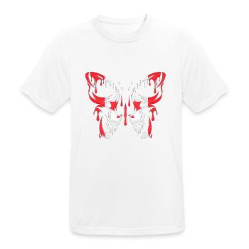 Kanada, Land, Flagge, offizielle Staaten, Kontinent - Männer T-Shirt atmungsaktiv - Weiß - Vorne - AI Model Male 185 dark (185cm)