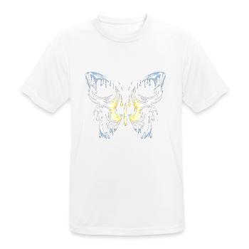 Argentinien Land Flagge Offizielle Staaten Kontinent - Männer T-Shirt atmungsaktiv - Weiß - Vorne - AI Model Male 185 dark (185cm)