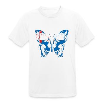 Flagge der offiziellen Bundesstaaten Australiens - Männer T-Shirt atmungsaktiv - Weiß - Vorne - AI Model Male 185 dark (185cm)