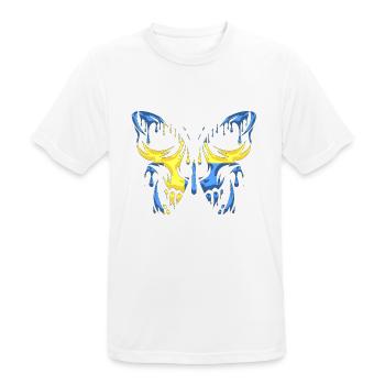 Flagge von Schweden Land Offizielle Staaten Kontinent - Männer T-Shirt atmungsaktiv - Weiß - Vorne - AI Model Male 185 dark (185cm)