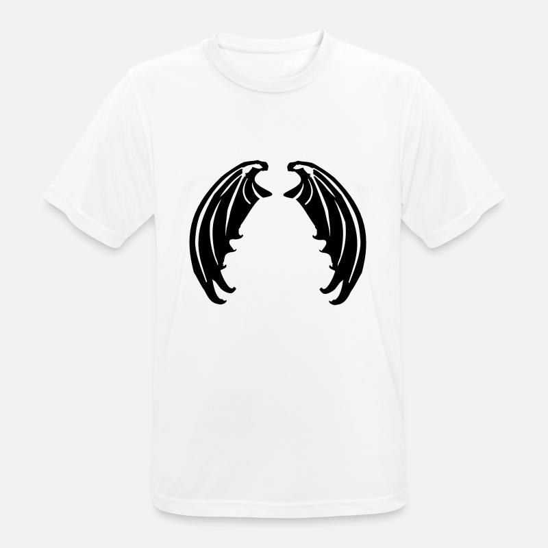 Flügel von Vampiren oder Teufelchen - Männer T-Shirt atmungsaktiv - Weiß