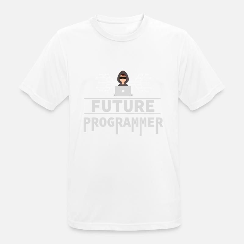 Programmierer Coder Software Entwickler - Männer T-Shirt atmungsaktiv - Weiß