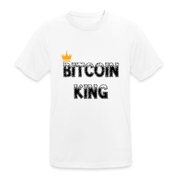 Bitcoin Trading Crypto Stocks - T-shirt respirant Homme - blanc - Devant - AI Model Male 185 dark (185cm)