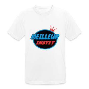 BESTER LEHRER - Männer T-Shirt atmungsaktiv - Weiß - Vorne - AI Model Male 185 dark (185cm)