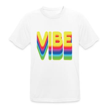 Nur gute Vibes - retro style - Männer T-Shirt atmungsaktiv - Weiß - Vorne - AI Model Male 185 dark (185cm)