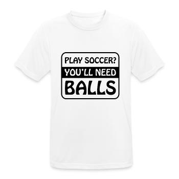 Fußball Football - T-shirt respirant Homme - blanc - Devant - AI Model Male 185 dark (185cm)