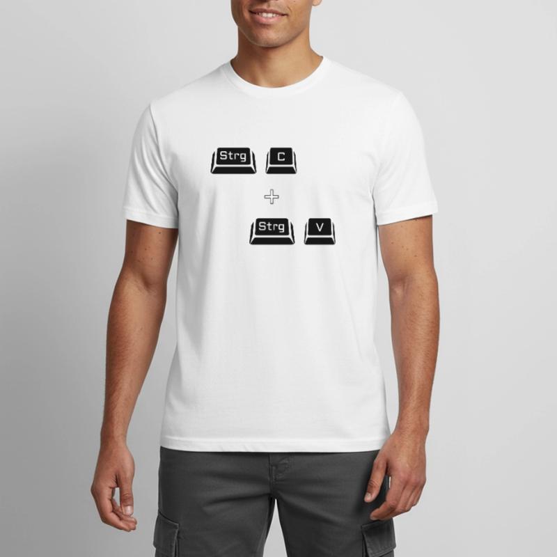 Ctrl c Ctrl v Keyboard Computer Copy Gift Men's Breathable T-Shirt