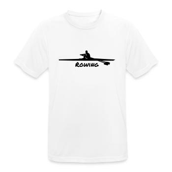 Rowing Man - T-shirt respirant Homme - blanc - Devant - AI Model Male 185 dark (185cm)