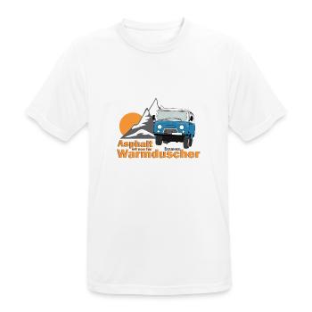 UAZ - L’asphalte est quelque chose pour les doucheurs chauds - T-shirt respirant Homme - blanc - Devant - AI Model Male 185 dark (185cm)