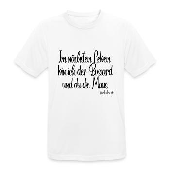 Ich bin der Bussard - Männer T-Shirt atmungsaktiv - Weiß - Vorne - AI Model Male 185 dark (185cm)