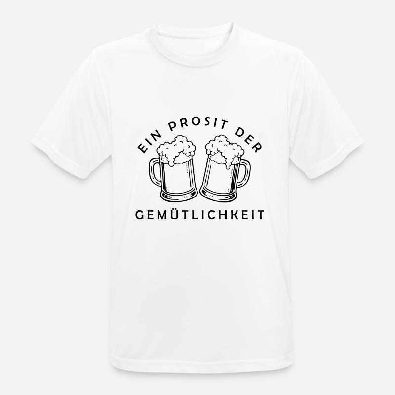 Bier - Ein Prosit der Gemütlichkeit - Men's Breathable T-Shirt - white