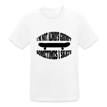 Skateboard Skaten Skateboarding Skater Longboard - Männer T-Shirt atmungsaktiv - Weiß - Vorne - AI Model Male 185 dark (185cm)