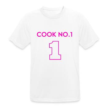 Chef number one - -starred chef - Men's Breathable T-Shirt - white - Front - AI Model Male 185 dark (185cm)
