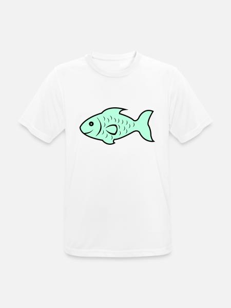 fish1 - Men's Breathable T-Shirt - white