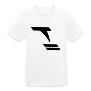 Tornado - Männer T-Shirt atmungsaktiv - Weiß - Vorne - AI Model Male 185 dark (185cm)