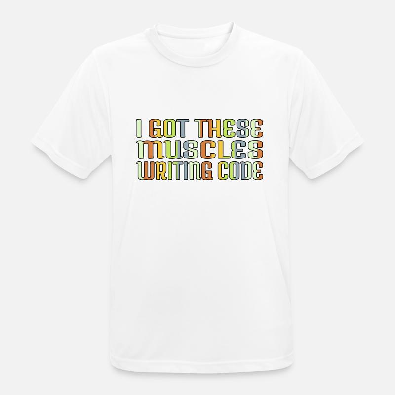 programming language birthday present computer - Männer T-Shirt atmungsaktiv - Weiß