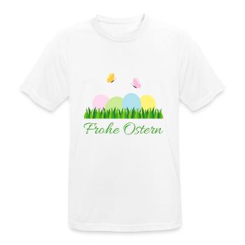 Happy Easter - Men's Breathable T-Shirt - white - Front - AI Model Male 185 dark (185cm)
