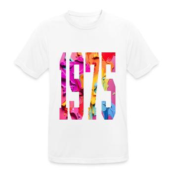 BUNT 51ST BIRTHDAY 1975 - Men's Breathable T-Shirt - white - Front - AI Model Male 185 dark (185cm)