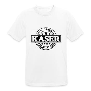 Käser - Männer T-Shirt atmungsaktiv - Weiß - Vorne - AI Model Male 185 dark (185cm)