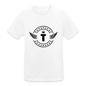 wappen t - Männer T-Shirt atmungsaktiv - Weiß - Vorne - AI Model Male 185 dark (185cm)