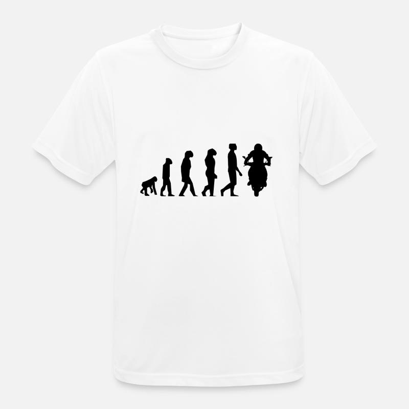 Motorcycle evolution - Men's Breathable T-Shirt - white