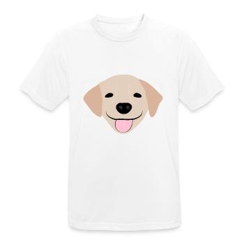 Golden Retriever 2 - T-shirt respirant Homme - blanc - Devant - AI Model Male 185 dark (185cm)