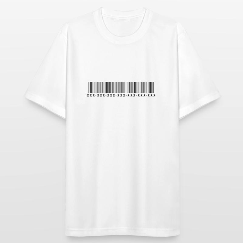 Barcode - Strichcode - Streifen - Codes Männer T-Shirt atmungsaktiv