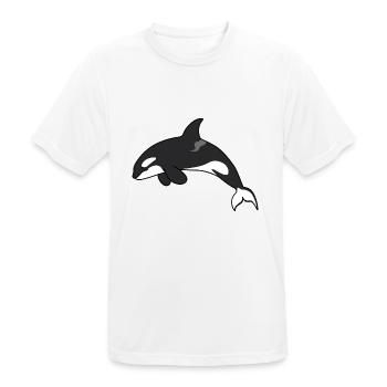 Meerestiere - Männer T-Shirt atmungsaktiv - Weiß - Vorne - AI Model Male 185 dark (185cm)