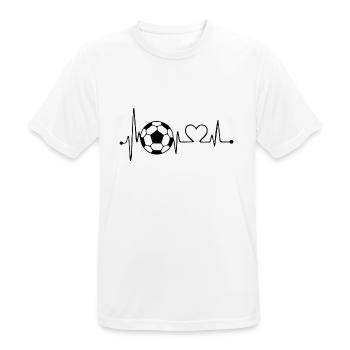 Ballsport - Männer T-Shirt atmungsaktiv - Weiß - Vorne - AI Model Male 185 dark (185cm)
