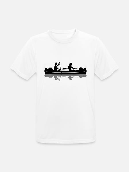 Sport - Kanu - Männer T-Shirt atmungsaktiv - Weiß