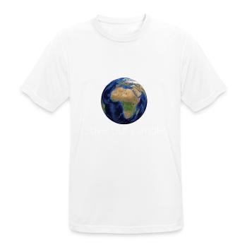 Save our planet - Männer T-Shirt atmungsaktiv - Weiß - Vorne - AI Model Male 185 dark (185cm)