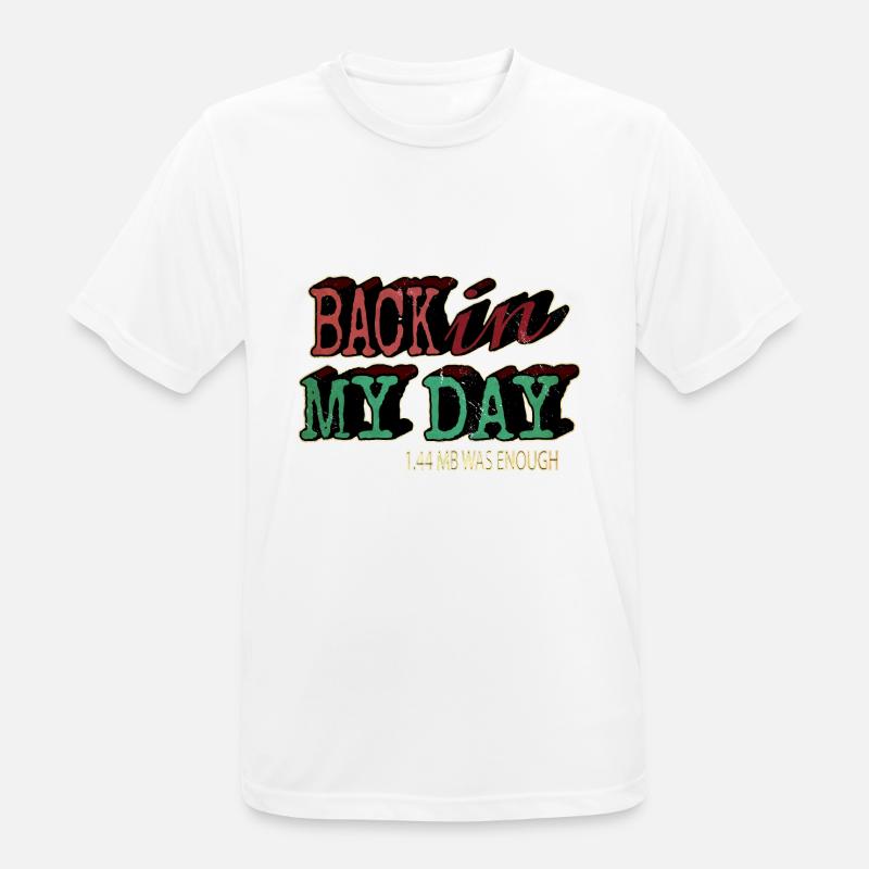 Computer Bday Fullstack Developer Programming - Men's Breathable T-Shirt - white