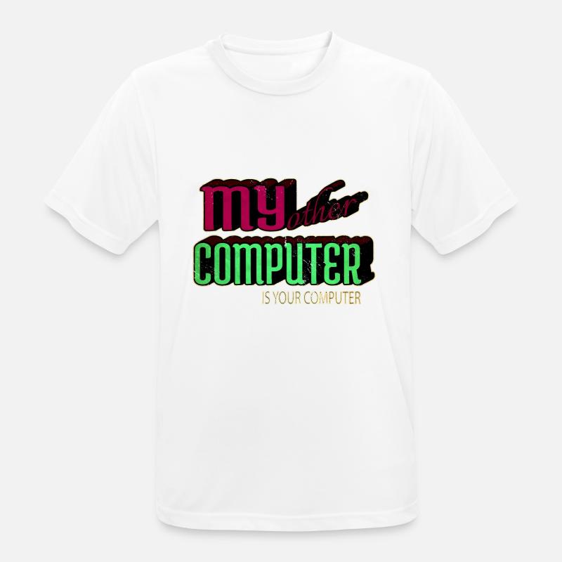 present hacking coding hacking computer - Männer T-Shirt atmungsaktiv - Weiß
