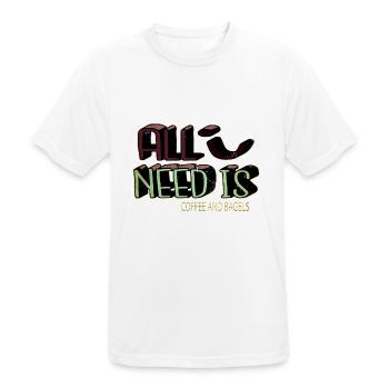 gift gift idea happy joke drink jokes present - Männer T-Shirt atmungsaktiv - Weiß - Vorne - AI Model Male 185 dark (185cm)