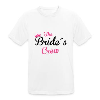 the bride´s crew - Männer T-Shirt atmungsaktiv - Weiß - Vorne - AI Model Male 185 dark (185cm)
