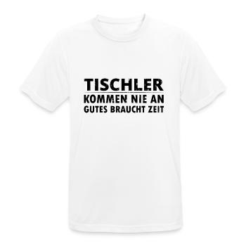 Menuisiers - T-shirt respirant Homme - blanc - Devant - AI Model Male 185 dark (185cm)