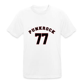 Punk rock 77 - T-shirt respirant Homme - blanc - Devant - AI Model Male 185 dark (185cm)
