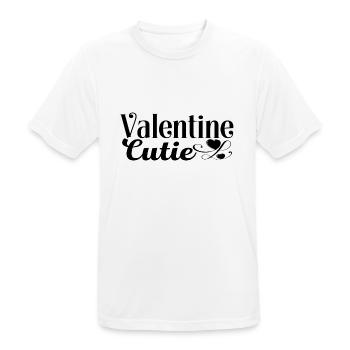 Valentine Cutie - T-shirt respirant Homme - blanc - Devant - AI Model Male 185 dark (185cm)