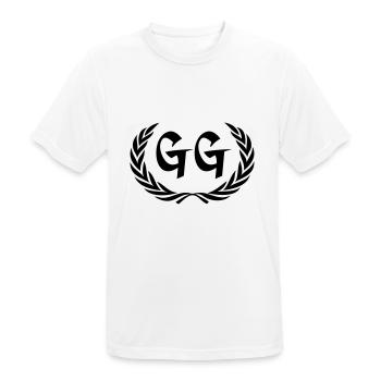gg - Men's Breathable T-Shirt - white - Front - AI Model Male 185 dark (185cm)