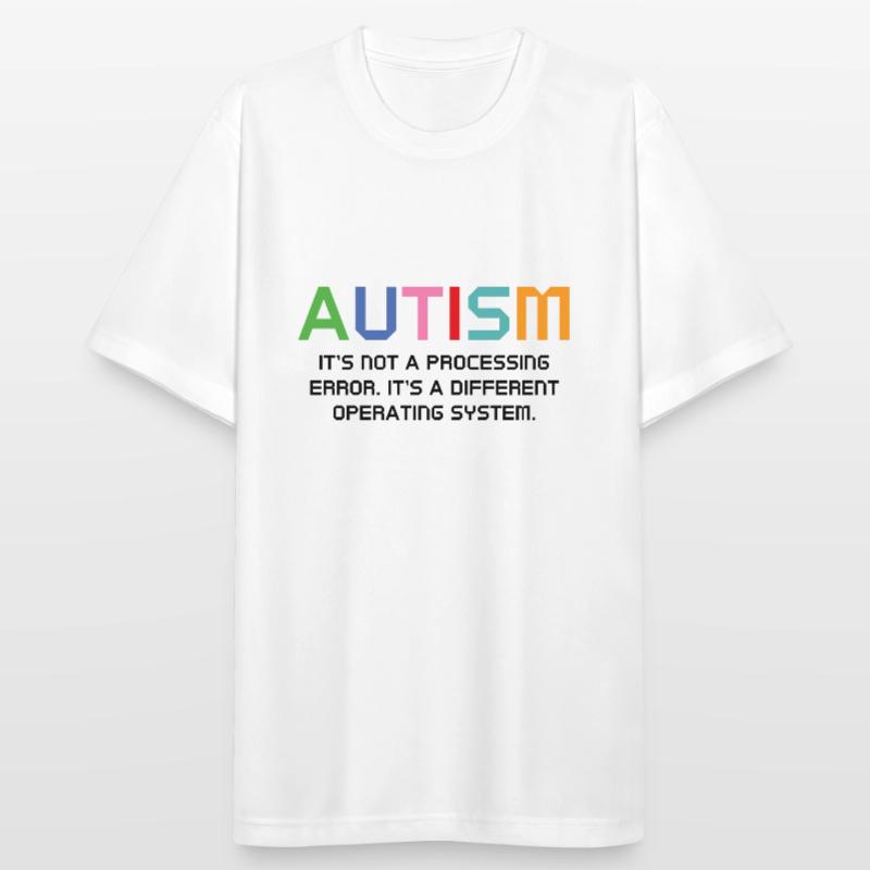 Autism It's Not A Processing Error Men's Breathable T-Shirt