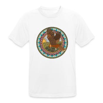 Indian Zodiac Hawk - Men's Breathable T-Shirt - white - Front - AI Model Male 185 dark (185cm)