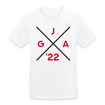 JGA 2022 - Junggesellenabschied Hochzeit Bräutigam - Männer T-Shirt atmungsaktiv - Weiß - Vorne - AI Model Male 185 dark (185cm)