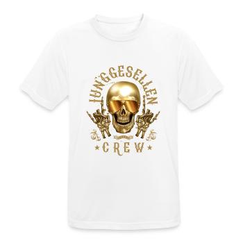 junggesellen abschied crew skelett party - Männer T-Shirt atmungsaktiv - Weiß - Vorne - AI Model Male 185 dark (185cm)