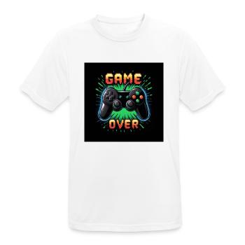 Controller Gaming Gaming Play Gift Gamer - Men's Breathable T-Shirt - white - Front - AI Model Male 185 dark (185cm)