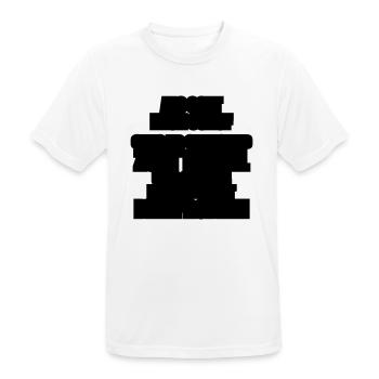 gott ich und der teufel - Männer T-Shirt atmungsaktiv - Weiß - Vorne - AI Model Male 185 dark (185cm)
