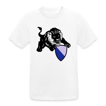 zürich löwe - Männer T-Shirt atmungsaktiv - Weiß - Vorne - AI Model Male 185 dark (185cm)
