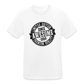Great since 1984 Vintage Vintage Birthday - Men's Breathable T-Shirt - white - Front - AI Model Male 185 dark (185cm)