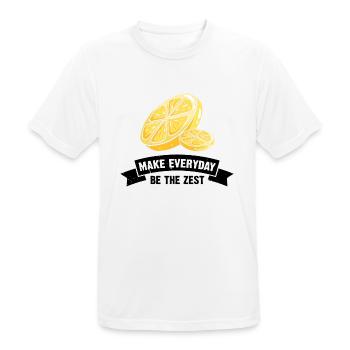 Lemon Design Lemonades Stand Boss Vente de citron - T-shirt respirant Homme - blanc - Devant - AI Model Male 185 dark (185cm)